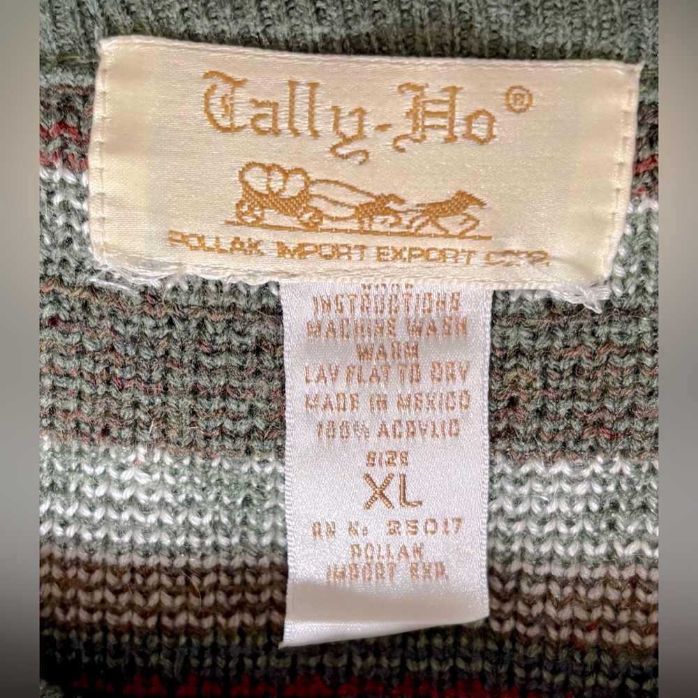 Vintage Fair Isle Cardigan Sweater - Picture 6 of 11